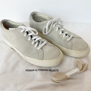 Common Projects Suede Achilles Sneaker in Grey 38